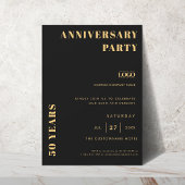 Anlässlich des Jubiläums der Minimalistischen Firm Einladung