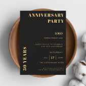 Anlässlich des Jubiläums der Minimalistischen Firm Einladung