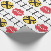 Anlasszugmuster Geschenkpapier (Ecke)