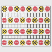 Anlasszugmuster Geschenkpapier (Flach)