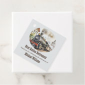 Anlaufbahnhof für Ruhestandsreisen Geschenkanhänger (Beispiel)