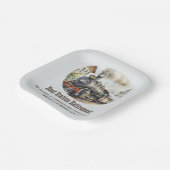 Anlaufbahnhof für Ruhestandsreisen Pappteller (Gewinkelt)