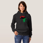 Anlaufgeschichte des Schwarzen Afrika Hoodie (Vorne ganz)