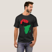 Anlaufgeschichte des Schwarzen Afrika T-Shirt (Vorne ganz)