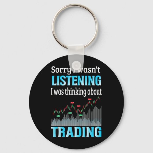 Anleger, an den ich über den Handel dachte Schlüsselanhänger (Vorderseite)