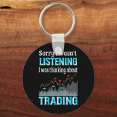 Anleger, an den ich über den Handel dachte Schlüsselanhänger (Vorderseite)