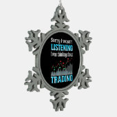 Anleger, an den ich über den Handel dachte Schneeflocken Zinn-Ornament (Links)