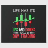 Anleger, den ich "IT Day Trading" nenne Geschenkpapier (Flach)