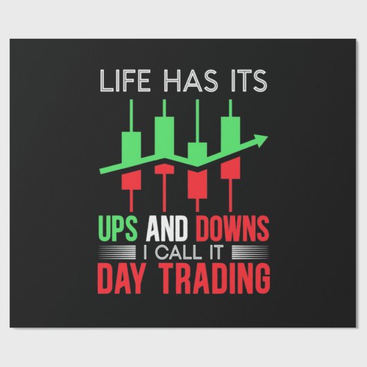 Anleger, den ich "IT Day Trading" nenne Geschenkpapier (Flach)