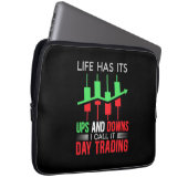 Anleger, den ich "IT Day Trading" nenne Laptopschutzhülle (Vorne Rechts)