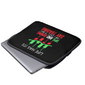 Anleger, den ich "IT Day Trading" nenne Laptopschutzhülle (Vorne Knopf)