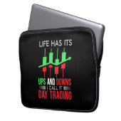 Anleger, den ich "IT Day Trading" nenne Laptopschutzhülle (Vorderseite Links)