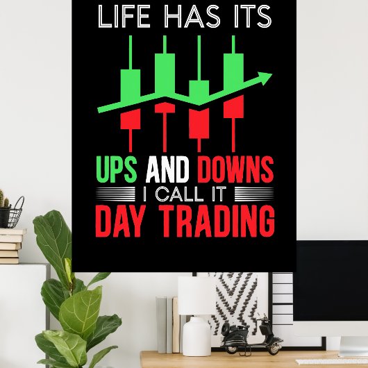 Anleger, den ich "IT Day Trading" nenne Poster (Heimbüro)