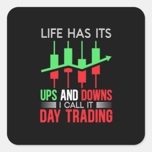 Anleger, den ich "IT Day Trading" nenne Quadratischer Aufkleber