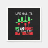 Anleger, den ich "IT Day Trading" nenne Serviette (Vorderseite)