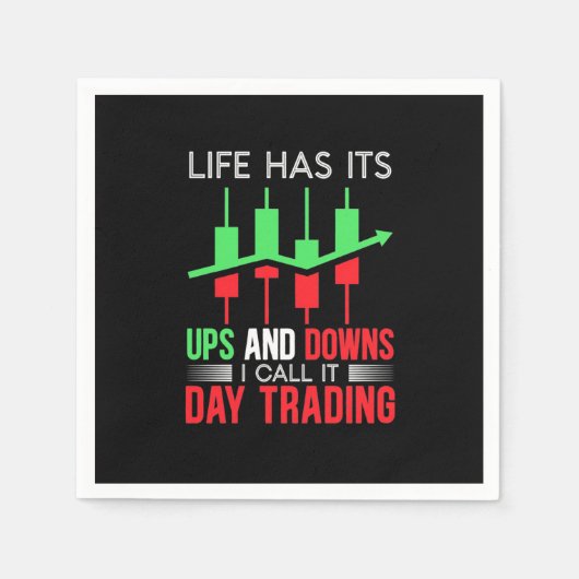 Anleger, den ich "IT Day Trading" nenne Serviette (Vorderseite)
