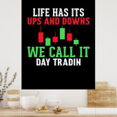 Anleger, den wir "IT Day Trading" nennen Poster (Küche)