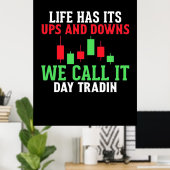 Anleger, den wir "IT Day Trading" nennen Poster (Heimbüro)
