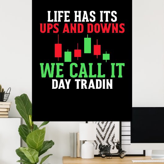 Anleger, den wir "IT Day Trading" nennen Poster (Heimbüro)