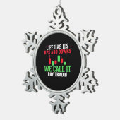 Anleger, den wir "IT Day Trading" nennen Schneeflocken Zinn-Ornament (Rechts)