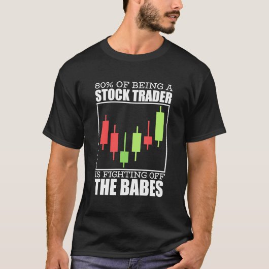 Anleger: Ein Aktienhändler kämpft T-Shirt (Vorderseite)