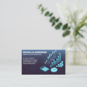 Anleger | Finanzen | Diagramm der Bestände Visitenkarte (Stehend Vorderseite)