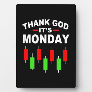 Anleger Gott sei Dank ist Montag Fotoplatte
