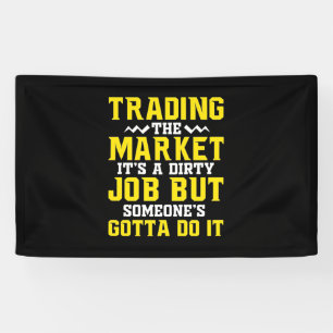 Anleger handeln am Markt Banner
