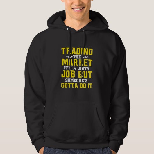Anleger handeln am Markt Hoodie (Vorderseite)