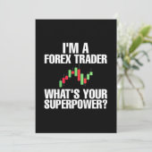 Anleger ich bin Devisenhändler Einladung (Stehend Vorderseite)