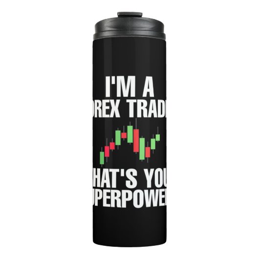 Anleger ich bin Devisenhändler Thermosbecher (Vorderseite)