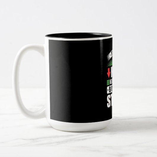 Anleger in meinem Kopf kaufen mehr Aktien Zweifarbige Tasse (Links)