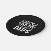 Anleger Sie können die Dips immer kaufen Pappteller (Schrägansicht)