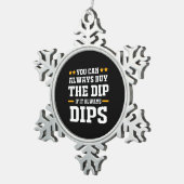 Anleger Sie können die Dips immer kaufen Schneeflocken Zinn-Ornament (Rechts)