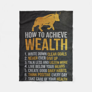 Anleger: Wie man Wohlstand erreicht Fleecedecke