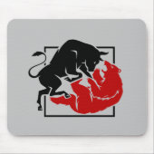 Anlegermarkt für Bull- und Bärenmarkt Mousepad (Vorne)