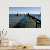 Anlegesteg und Rettungsbootstation, Swansea Poster (Küche)