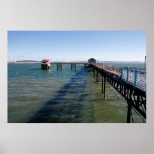 Anlegesteg und Rettungsbootstation, Swansea Poster