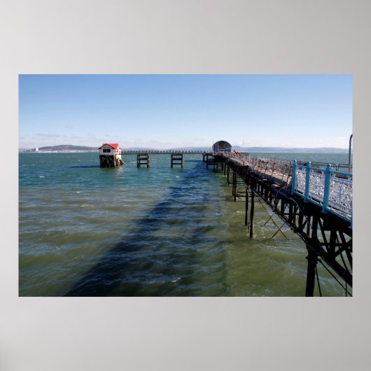 Anlegesteg und Rettungsbootstation, Swansea Poster (Vorne)
