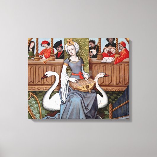 Anlegorie der Musik Leinwanddruck (Vorderseite)