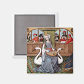 Anlegorie der Musik Magnet (Vorderseite/Rückseite)
