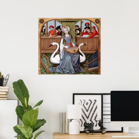 Anlegorie der Musik Poster (Heimbüro)