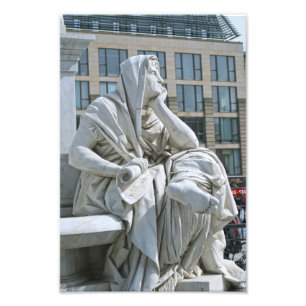 Anlegorie der Philosophie des Schillerdenkmals in Fotodruck