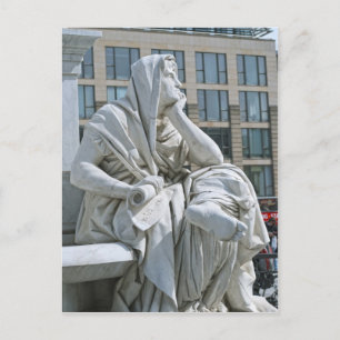 Anlegorie der Philosophie des Schillerdenkmals in  Postkarte