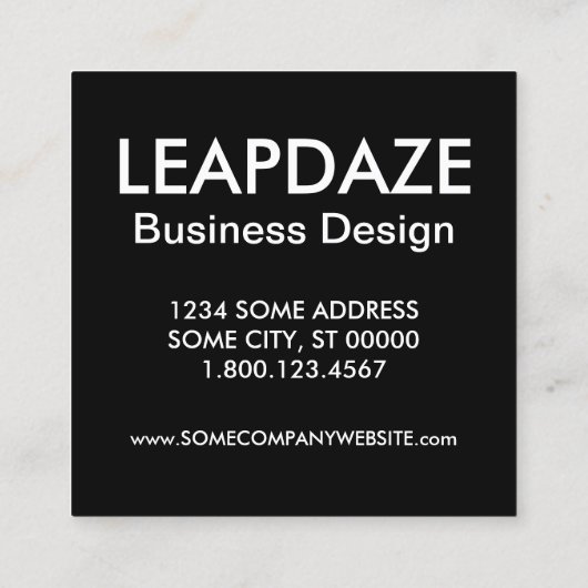 Anleihbrücke Quadratische Visitenkarte (Rückseite)