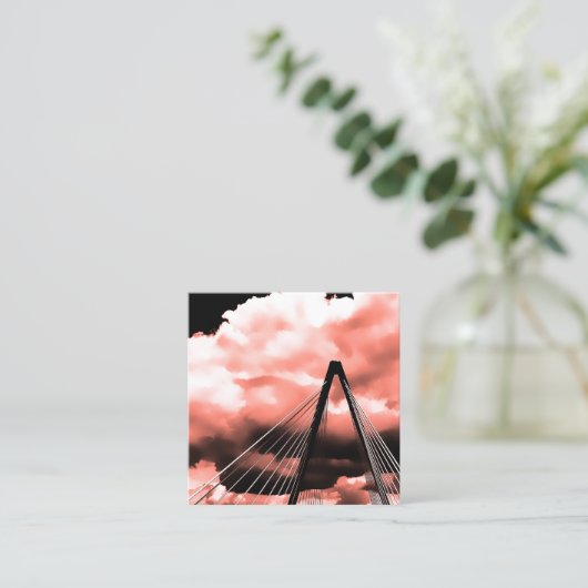 Anleihbrücke Quadratische Visitenkarte (Stehend Vorderseite)