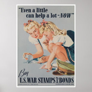 Anleihe aus dem Zweiten Weltkrieg gegen den amerik Poster