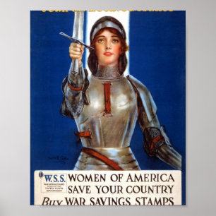 Anleiheemission für die Joan of Arc War Poster