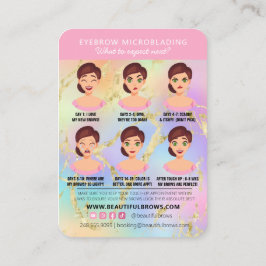 Anleitung für das Brow-Mikroblading Visitenkarte
