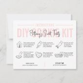 Anleitung für das Cookie Decorating Kit Rosa Logo Dankeskarte (Vorderseite)